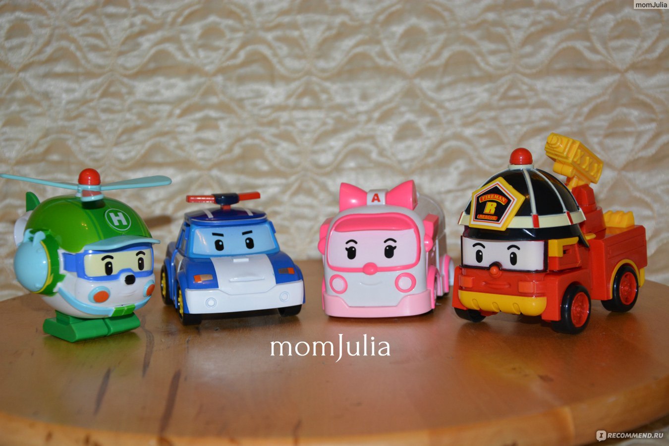 Aliexpress Комплект из 4 игрушек Робокар Поли 4pcs/lot kids toys robot  festival gifts deformation helicopter fire truck police boys and girls toy  - «Комплект из 4 игрушек Робокар Поли с AliExpress по