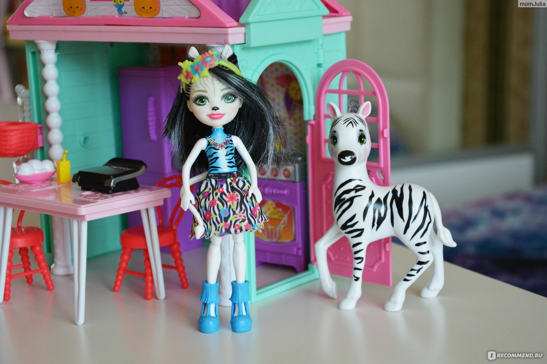 Mattel Набор Enchantimals с большими зверюшками Zelena Zebra & Hoofette  FKY75 - «Enchantimals Елена Зебра и Хафитте * Это был бы наш самый классный  игровой набор Энчантималс, если бы не разочарование качеством *