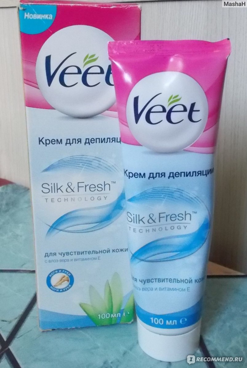 Крем для депиляции veet silk fresh для нормальной кожи 100 мл