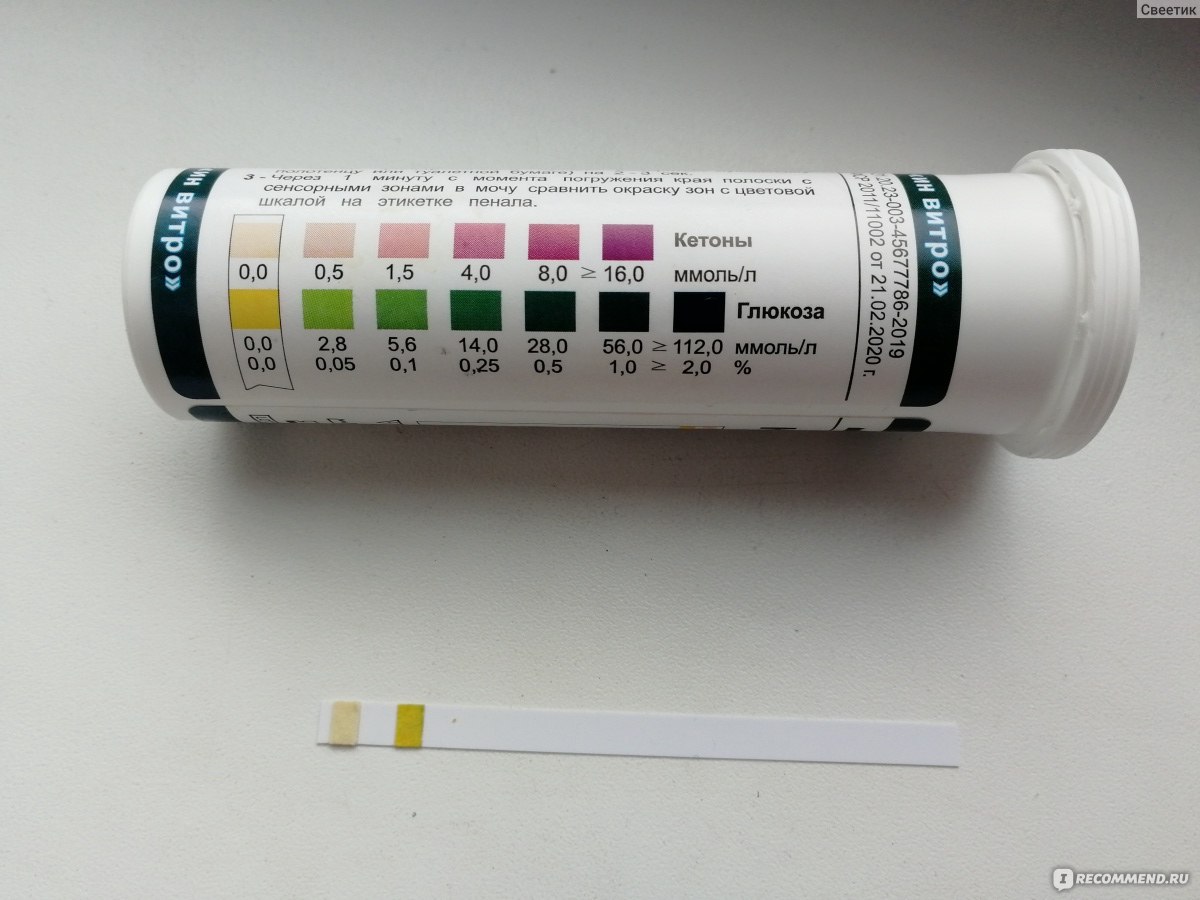 Полоски индикаторные для определения глюкозы и кетоновых тел в моче Биос  Кетоглюк-1 - «Легко и быстро определяет результат, как по кетонам, так и по  глюкозе. » | отзывы
