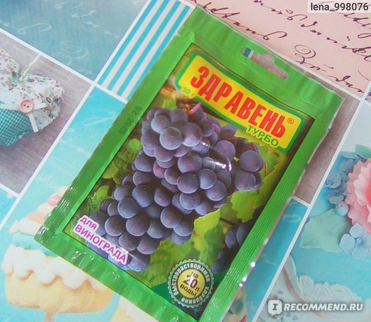 Здравень Турбо для винограда - «Здравень Турбо-эффективное удобрение длявинограда »