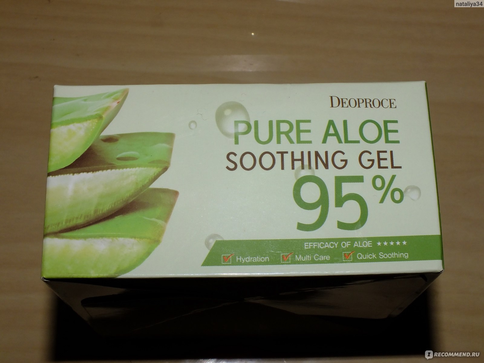 Гель для тела Deoproce Pure Aloe Soothing Gel 95% фото
