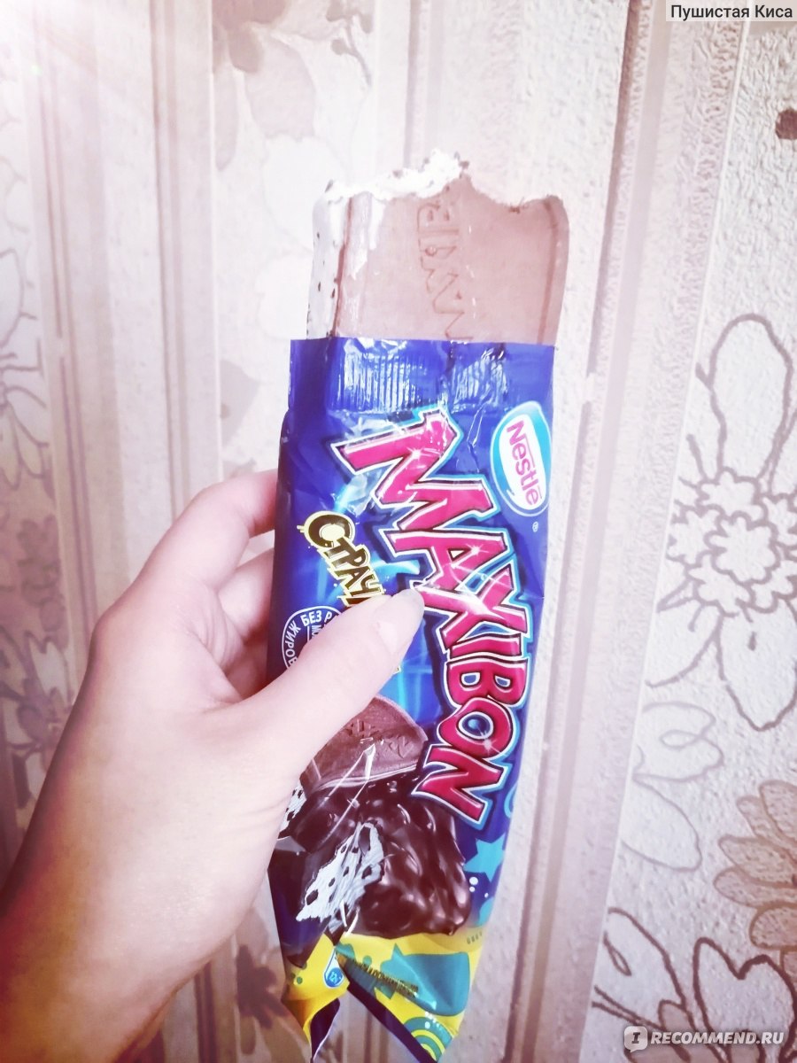 Мороженое Nestle Maxibon Страчателла - «Моя сладость, моя радость. » |  отзывы