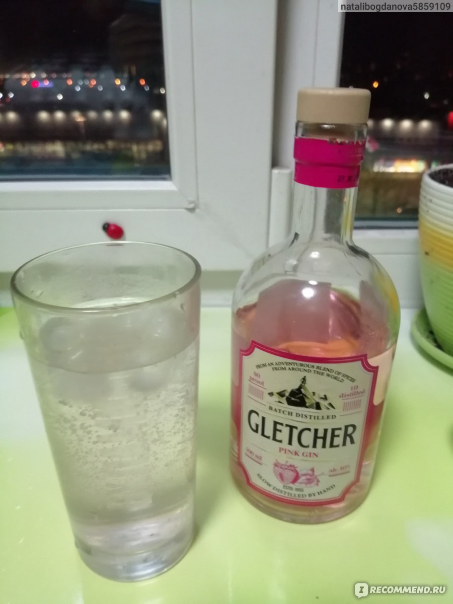 Джин Gletcher Pink Gin - «Розовый джин для взрослых девочек)) » | отзывы