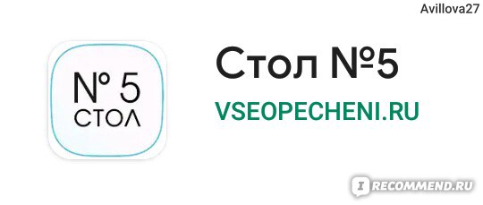 Стол 5 запрещенные продукты таблица