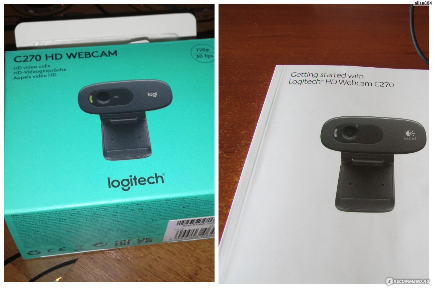 Веб-камера Logitech HD Webcam C270 - «В ней есть все необходимое для  комфортного общения» | отзывы