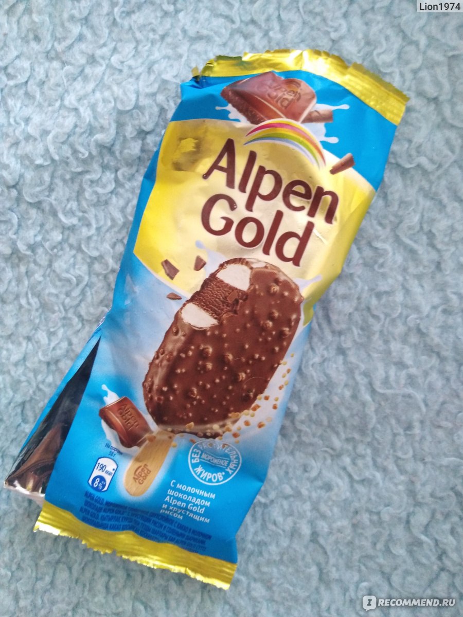 Мороженое эскимо Alpen Gold сливочное двухслойное с какао в молочном  шоколаде с хрустящим рисом и солёными шариками - «Вкусно, не жирно, не  приторно. » | отзывы