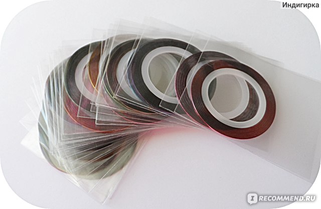 Скотч-лента для маникюра Aliexpress 30Pcs/Lot Mixed Colors Nail Art Tips Decoration Sticker Striping Tape Line High Quality фото