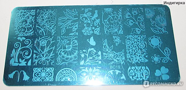 Пластина для стемпинга Aliexpress All Leaves Large Designs Nail Art Stamp Template Image Plate BC 11-20 12 x 6cm фото