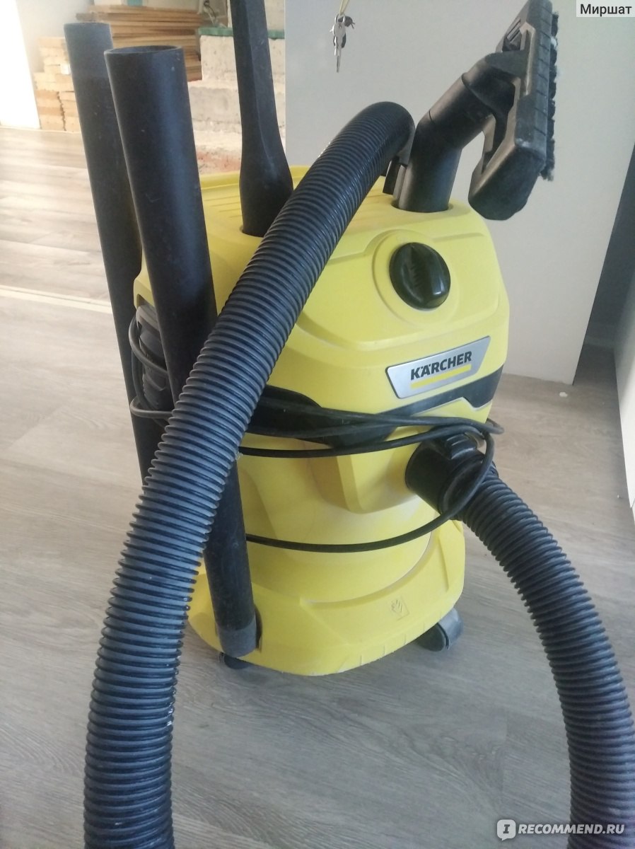 Пылесос Karcher строительный WD2 Plus - «Мой новый жёлтый друг » | отзывы