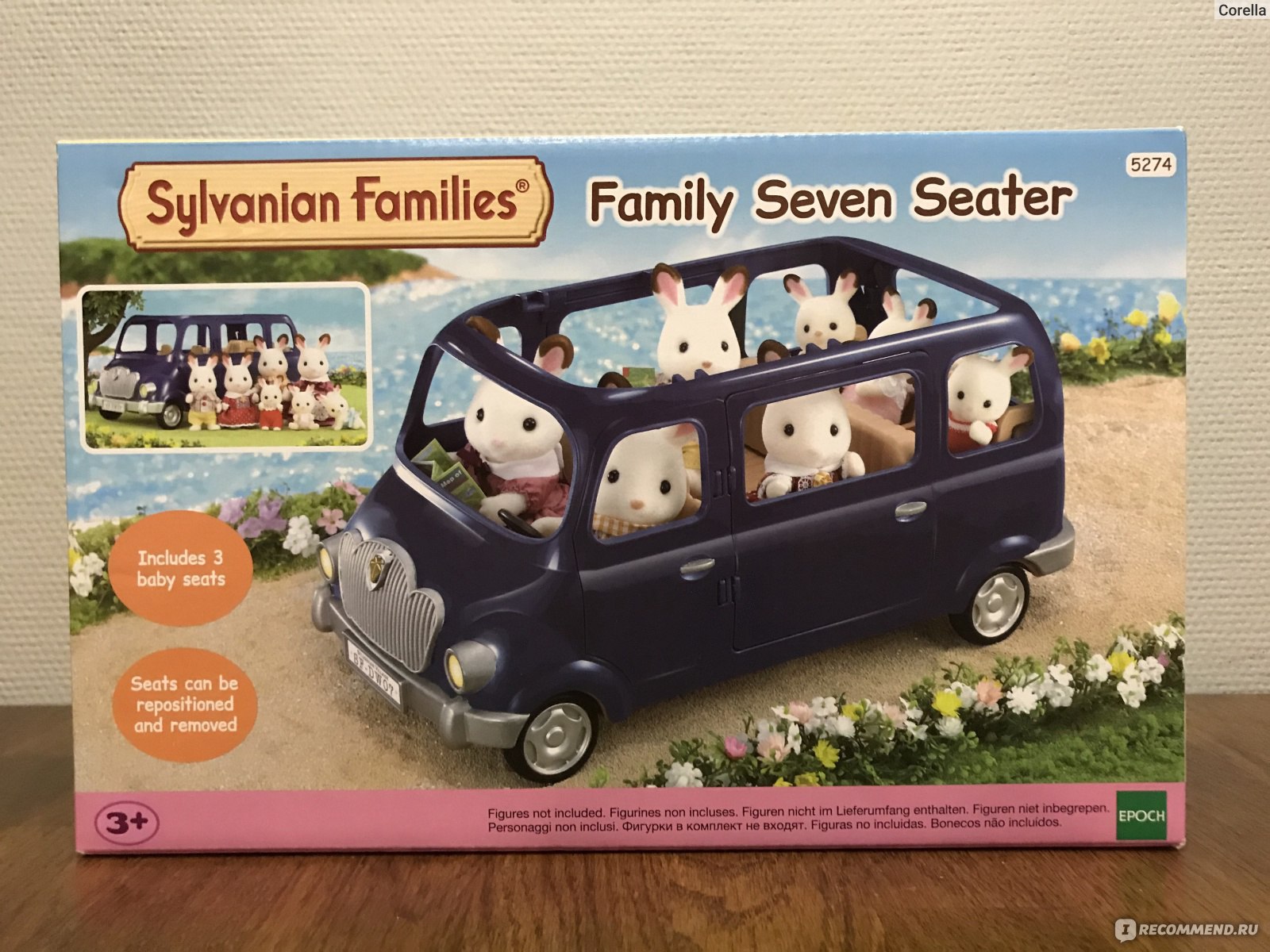 Sylvanian Families Семейный автомобиль на 7 мест (5274) - «Это вам не  Bruder, конечно. Подойдет ли багажник из дополнительного набора?» | отзывы