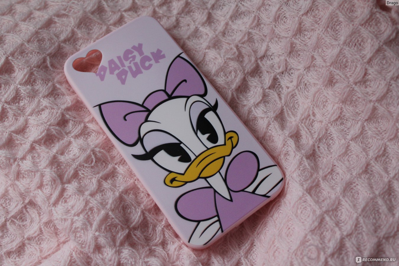 Чехол для мобильного телефона Aliexpress Soft Silicone Case for Iphone 5 5s  SE Cute Cartoon Minnie Mickey Mouse Donald Phone Cover for Iphone 5s Cases  - «Миленькая Дейзи Дак» | отзывы