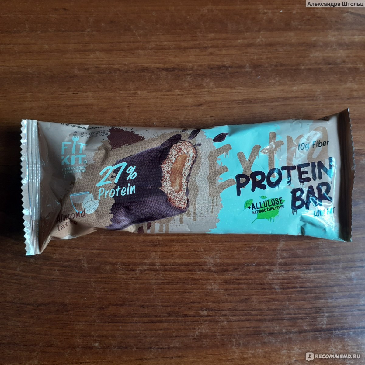 Протеиновый батончик Fit Kit Extra protein bar со вкусом 