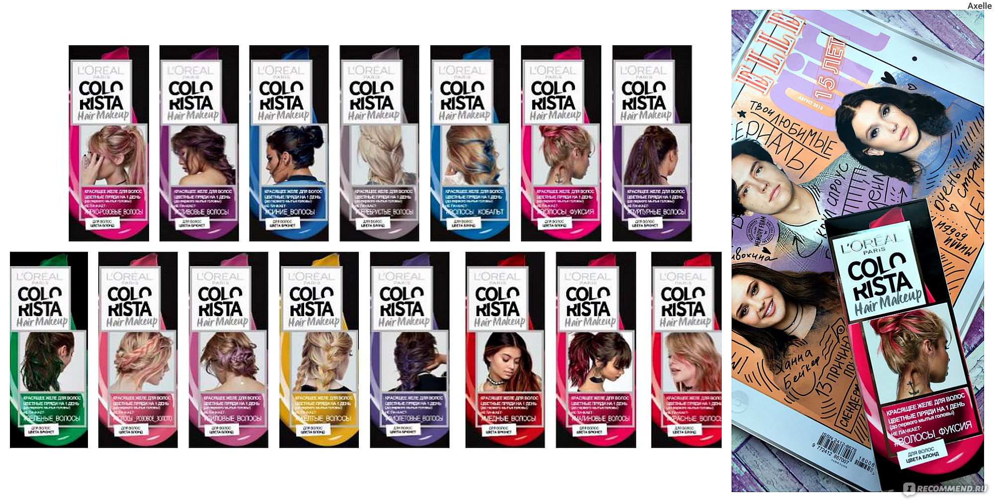 Красящее желе для волос l'Oreal Colorista hair