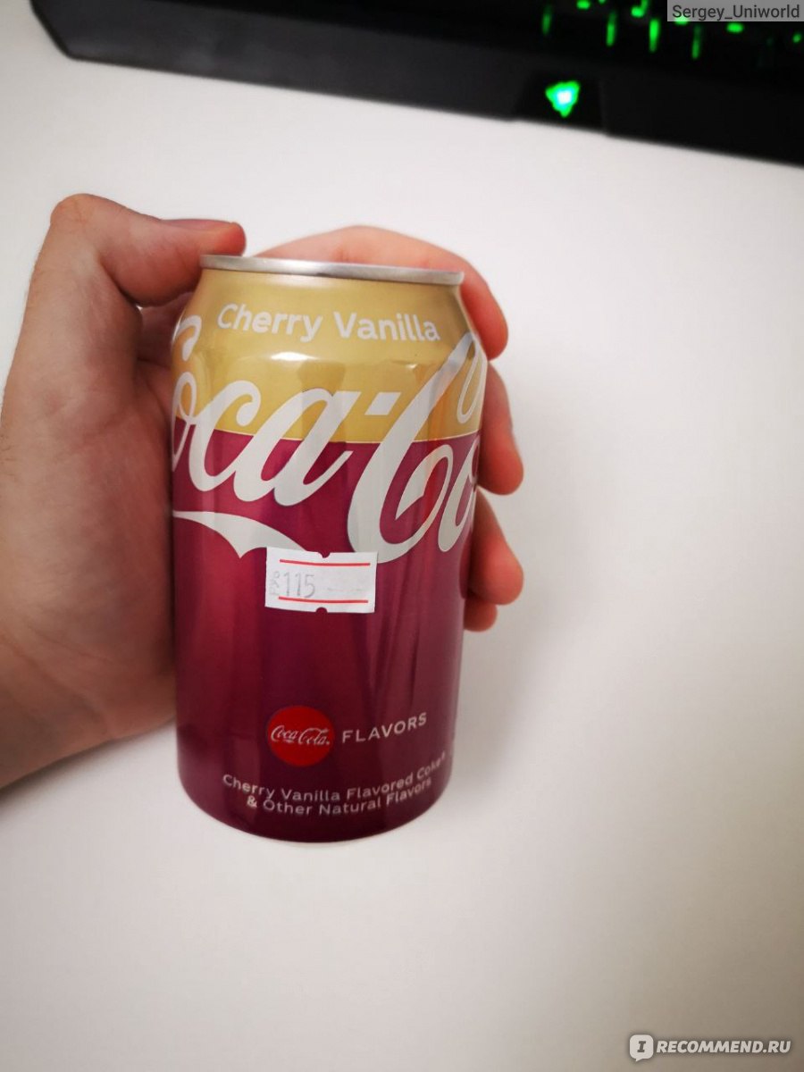 Напиток газированный безалкогольный Coca-Cola Cherry Vanilla - «Так какая  же это Cola — больше ванильная или вишневая? Давайте разбираться. » | отзывы