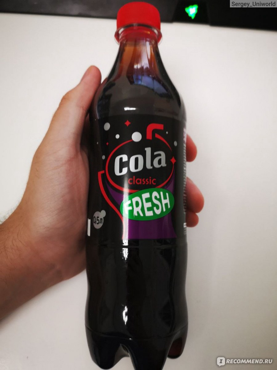 Безалкогольный газированный напиток FRESH Cola - «🤣 Что будет если  добавить немного байкала в выдохшееся колу? Получится этот напиток, который  нереально пить. Какой прикол производитель оставил в составе для нас? » |  отзывы