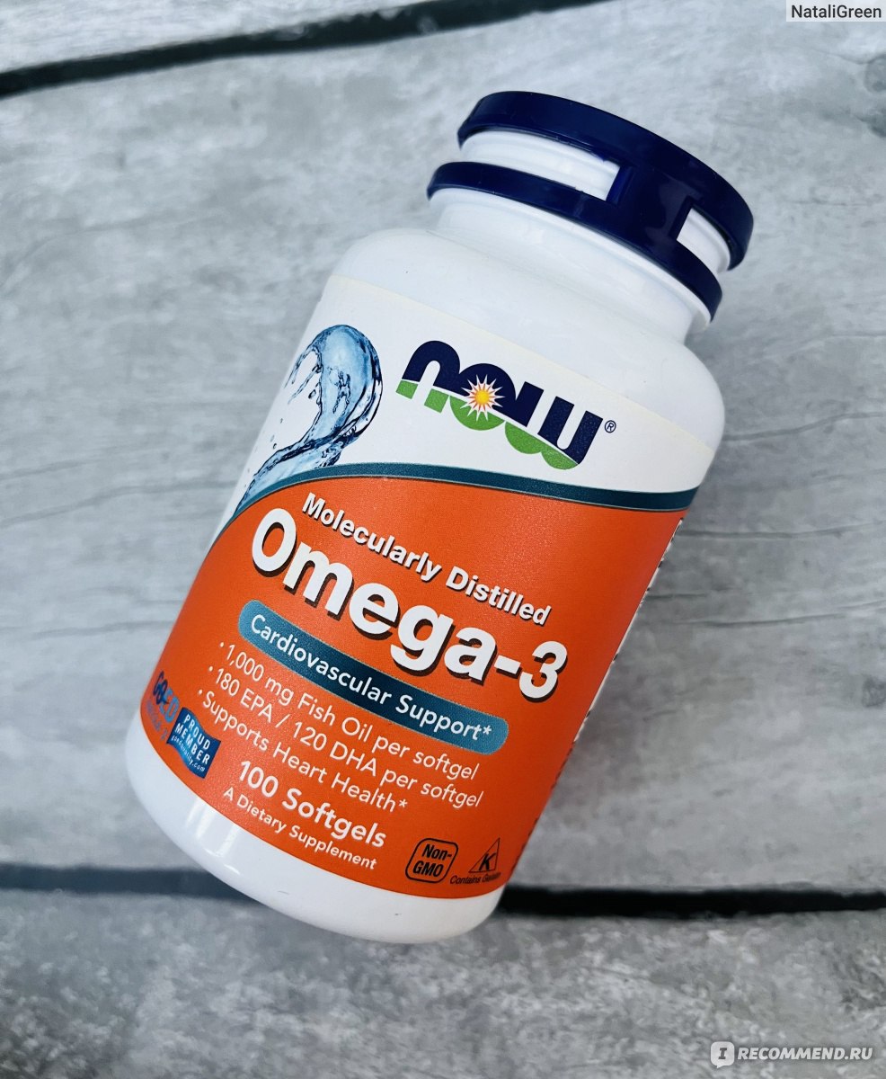 Капсулы Омега 3 Now Foods Moleculary distilled Omega 3 фото