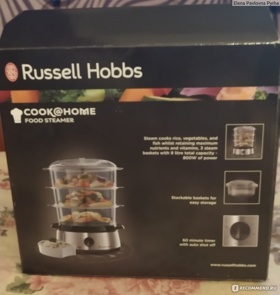 Пароварка Russell Hobbs 19270-56 - «Полезная еда на вашем столе» | отзывы