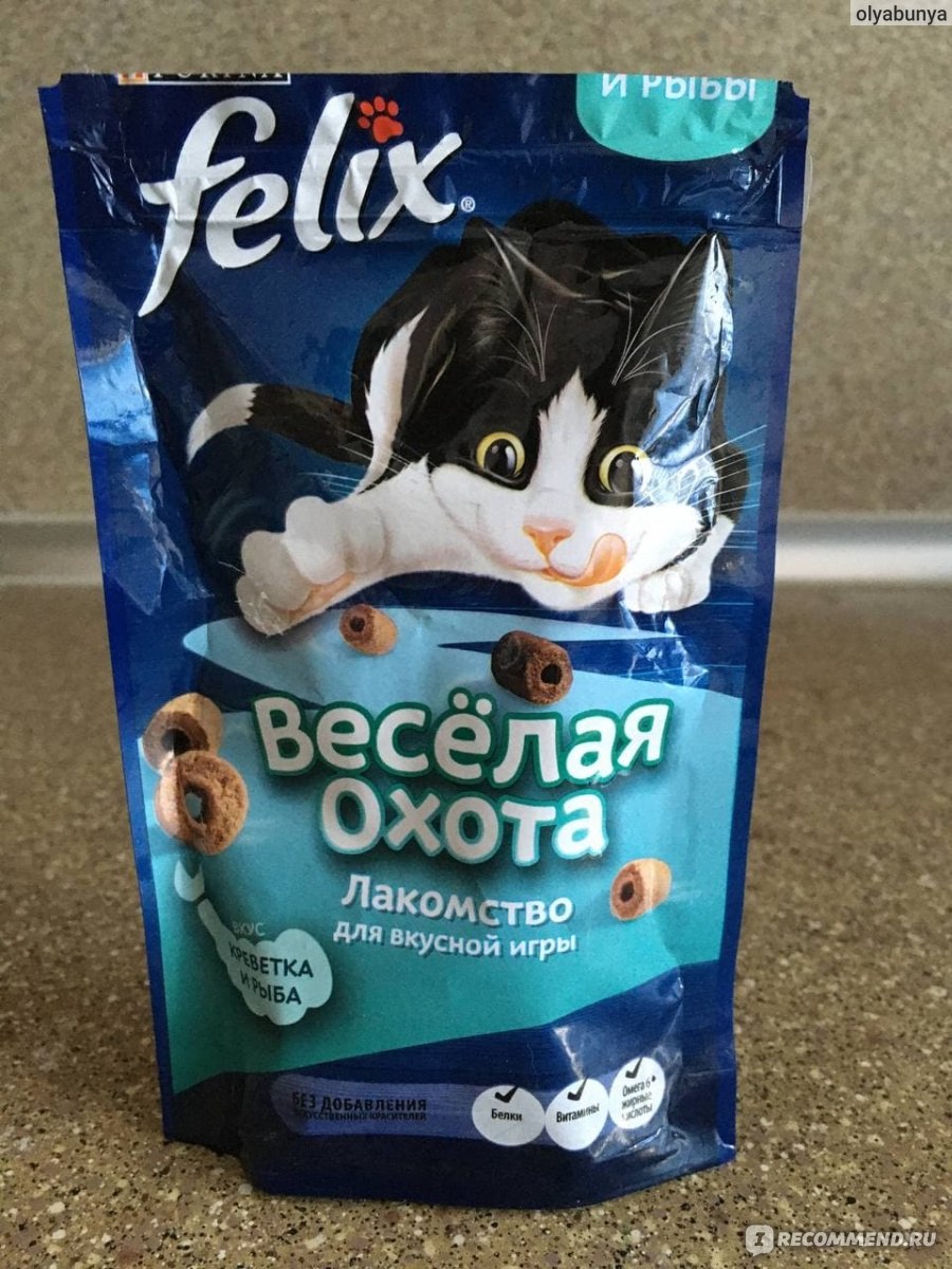 Лакомство для кошек Purina Felix ВЕСЁЛАЯ ОХОТА - «Веселая охота только если  по зубам.» | отзывы