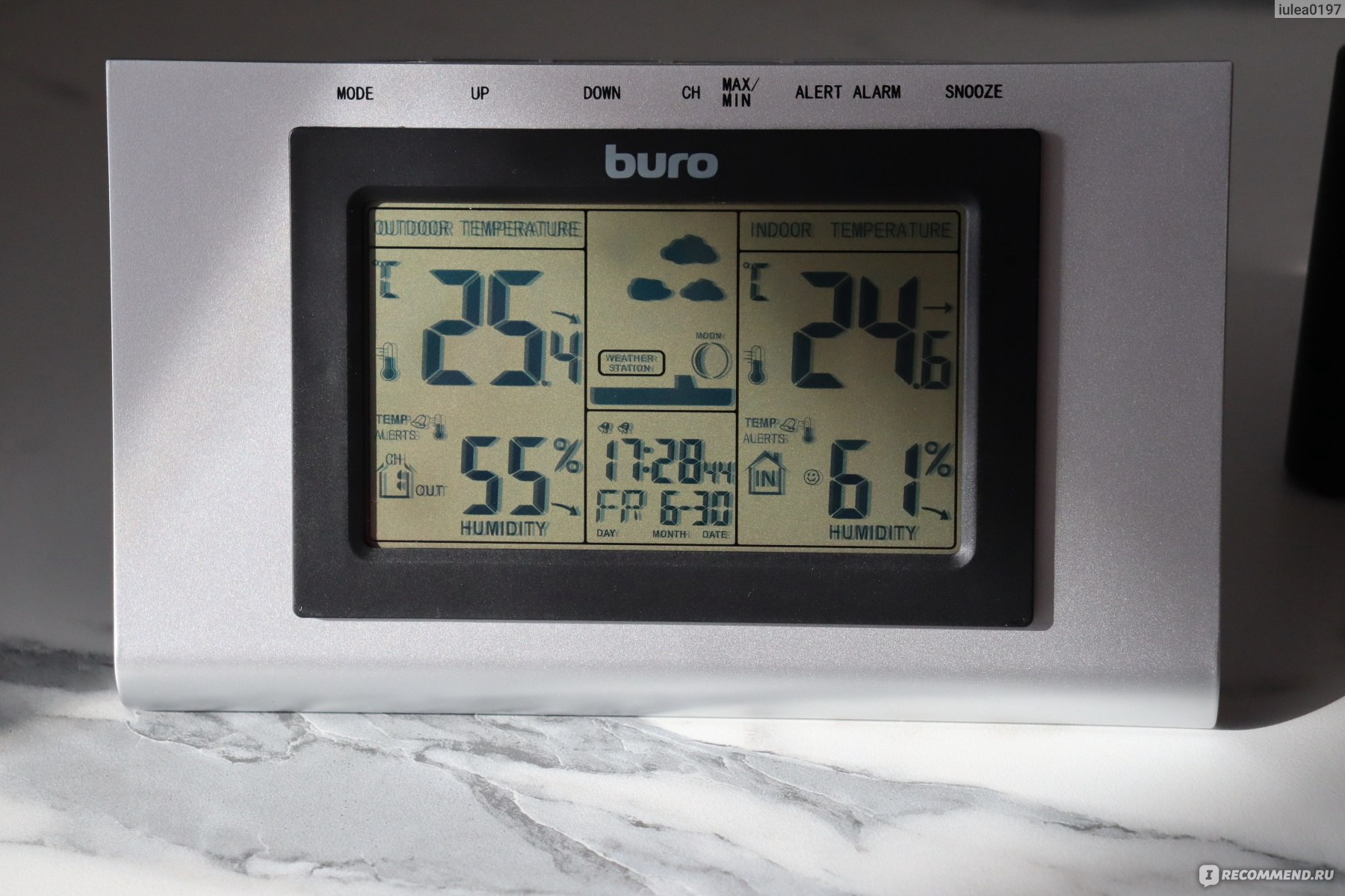 Погодная станция Buro H127G - «☀️ Современная погодная станция для дома ...