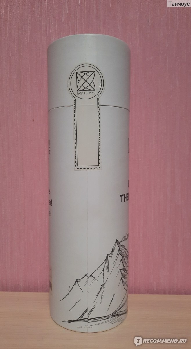 Термокружка Santai Living Термо-бутылка из натурального бамбука c заварником и фильтром фото