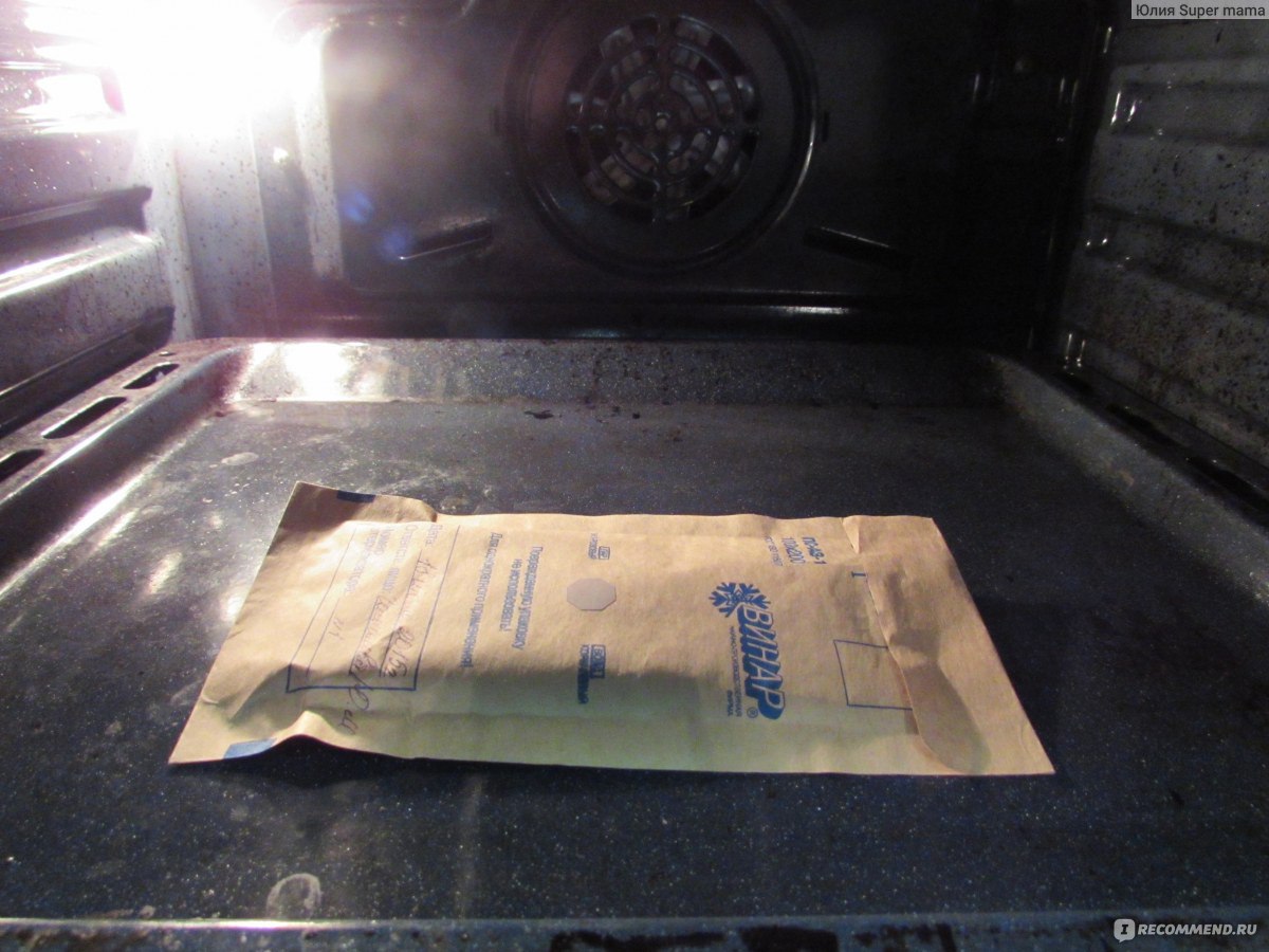 Крафт пакеты в духовке