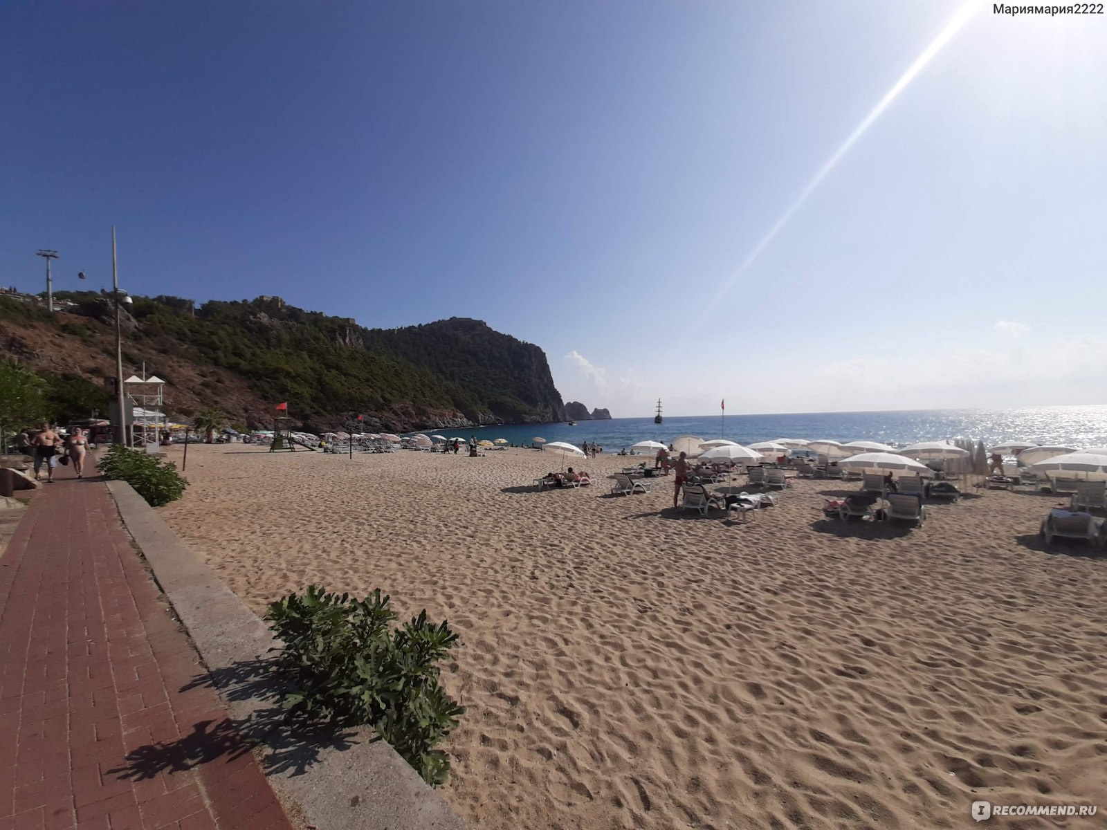 Турция, Аланья, пляж Клеопатры (Cleopatra Beach) - «Знаменитый пляж  Клеопатры в Алании. Море 