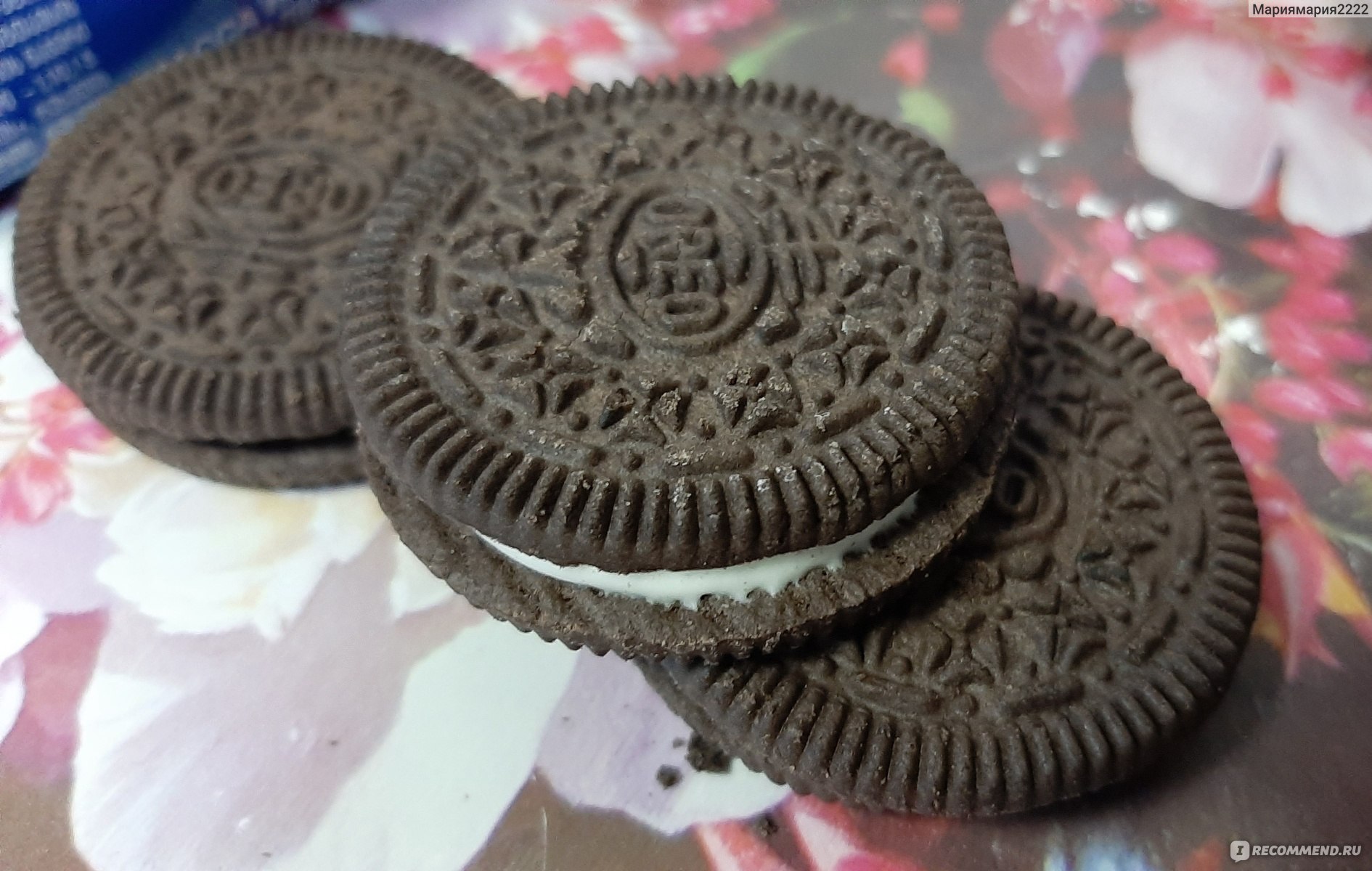 Печенье Kraft Foods Oreo - «Вкусненькое, почти черное печенье, в синей  упаковке. » | отзывы