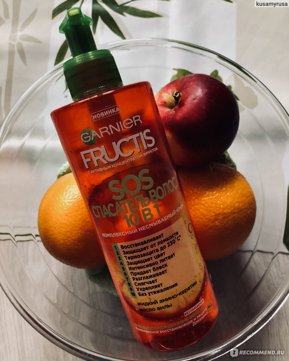 Крем для волос Garnier Fructis SOS спасатель волос 10 в 1 - «Garnier и ...