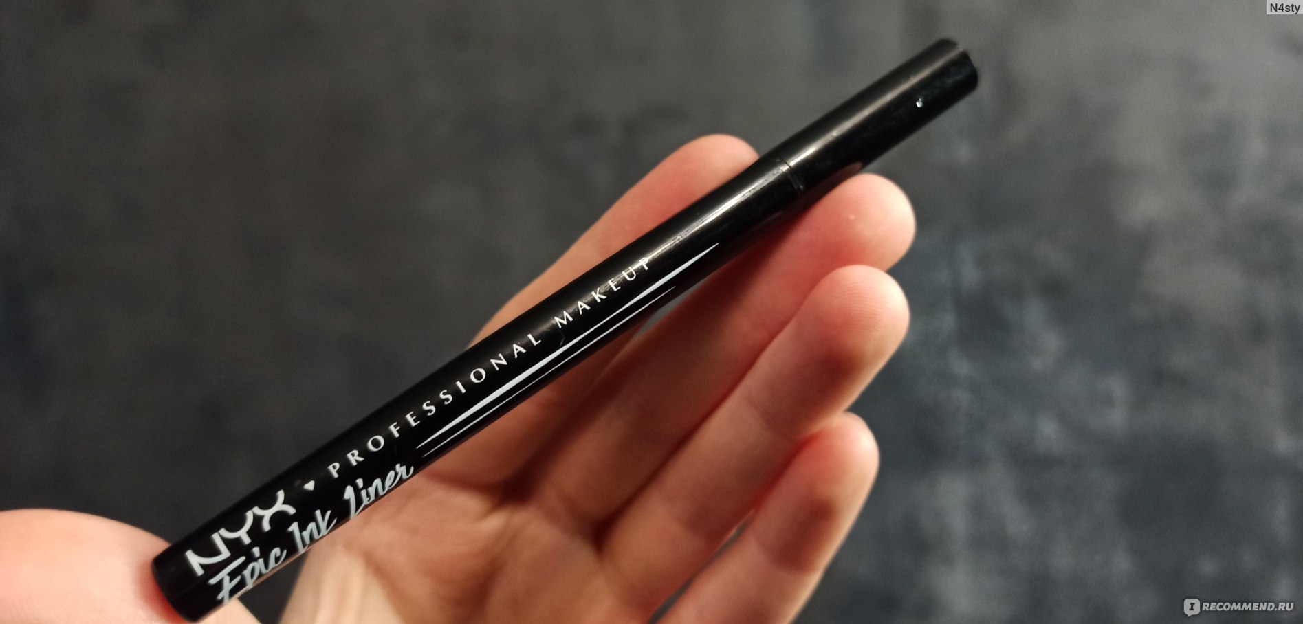 Подводка-фломастер для глаз NYX Professional Makeup Epic Ink Liner - «От  любви до ненависти один шаг :с» | отзывы