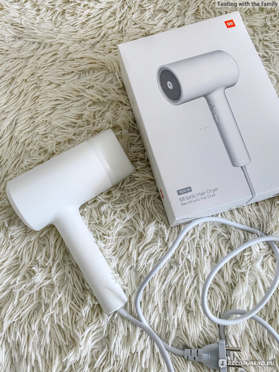 Фен Xiaomi Mi Ionic Hair dryer - «Может ли фен высушить волосы за пять минут?Проведен  эксперимент, ответ узнаёте в отзыве. Полный разбор характеристик,  достоинств и недостатков. » | отзывы