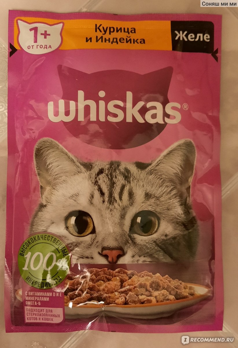 Корм для кошек Whiskas Говядина и Ягненок Рагу - «Разнообразие для ...