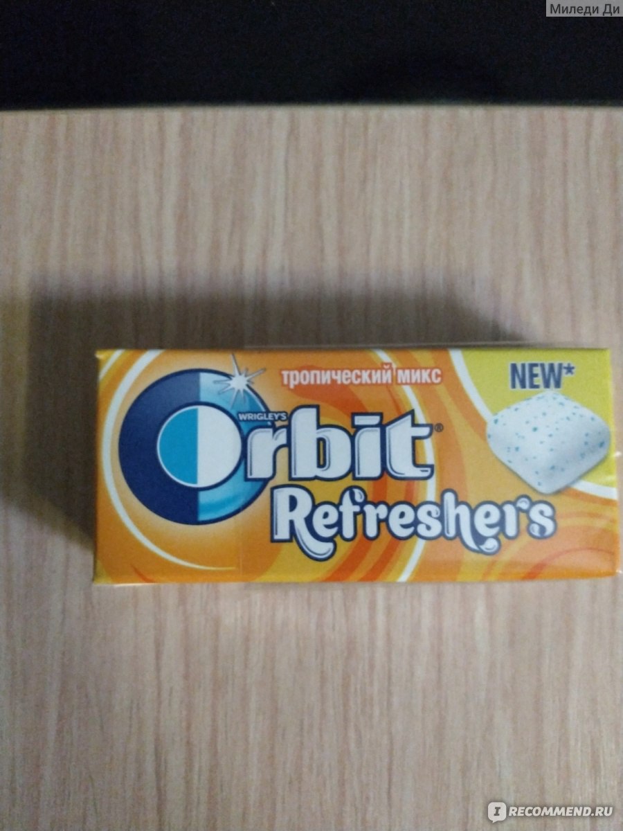 Жевательная резинка Orbit Refresher's Тропический Микс - «Интересная ...