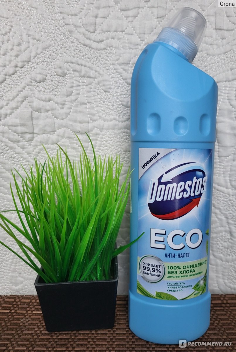 Чистящий гель Domestos Eco анти-налет - «Не всё то Domestos, что  Domestos... ЭКО-средство без хлора - эффективно ли оно? » | отзывы