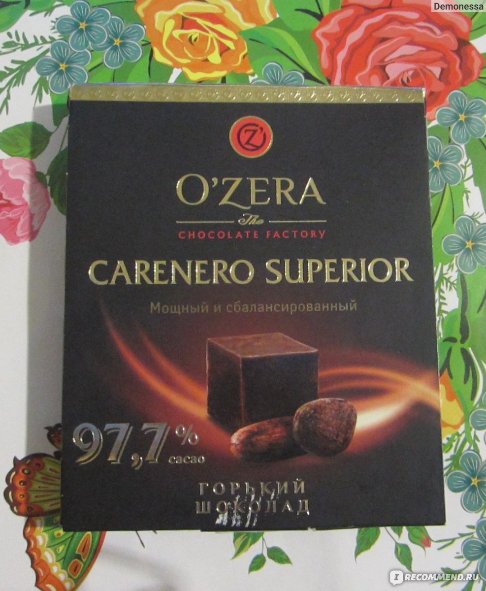 Ozera, шоколад Горький Carenero Superior