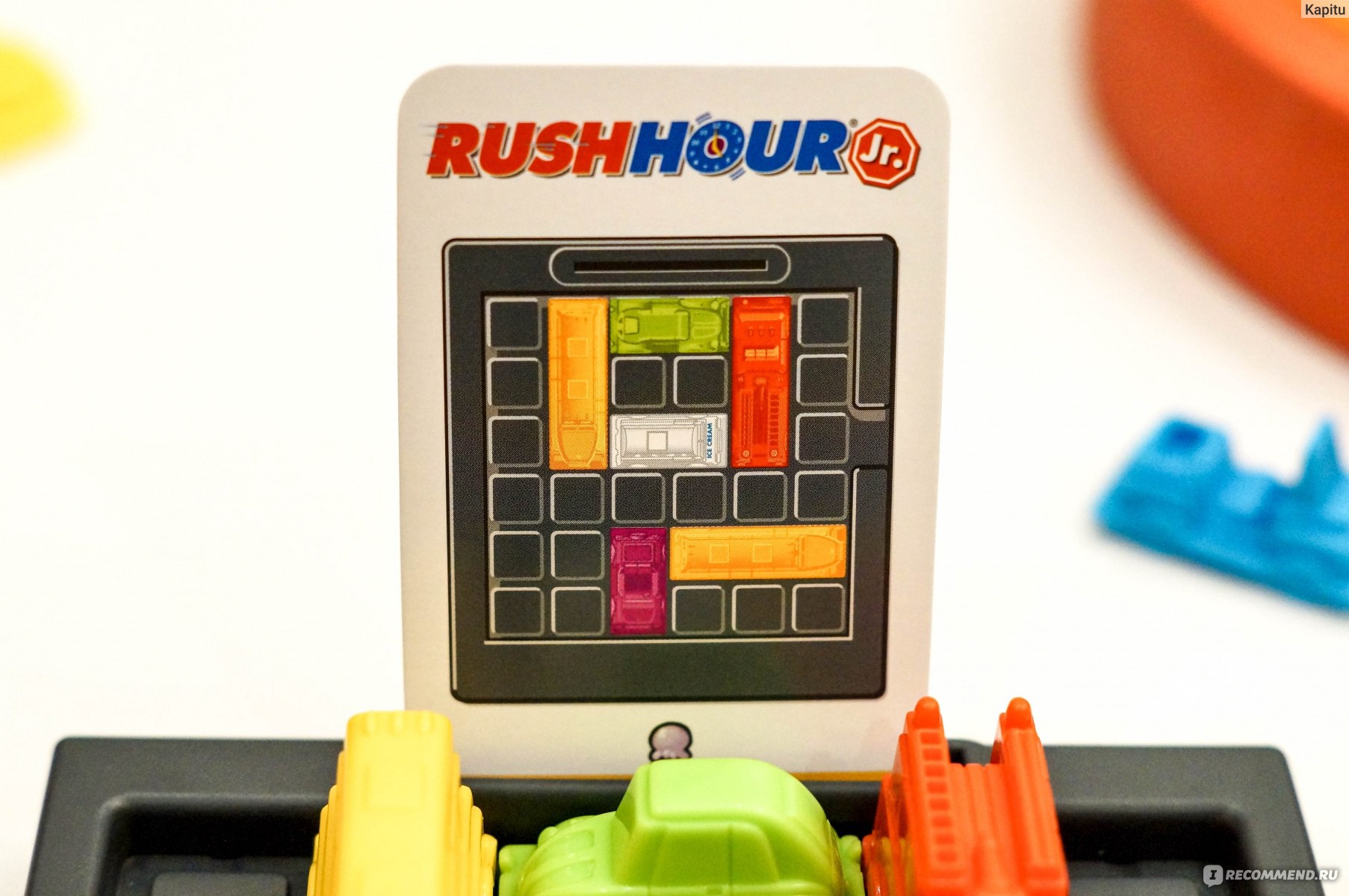 Игра-головоломка ThinkFun Rush Hour Час Пик для малышей - «Самая  развивающая игра в машинки: логическая настолка Час Пик для малышей от  ThinkFun ☆» | отзывы