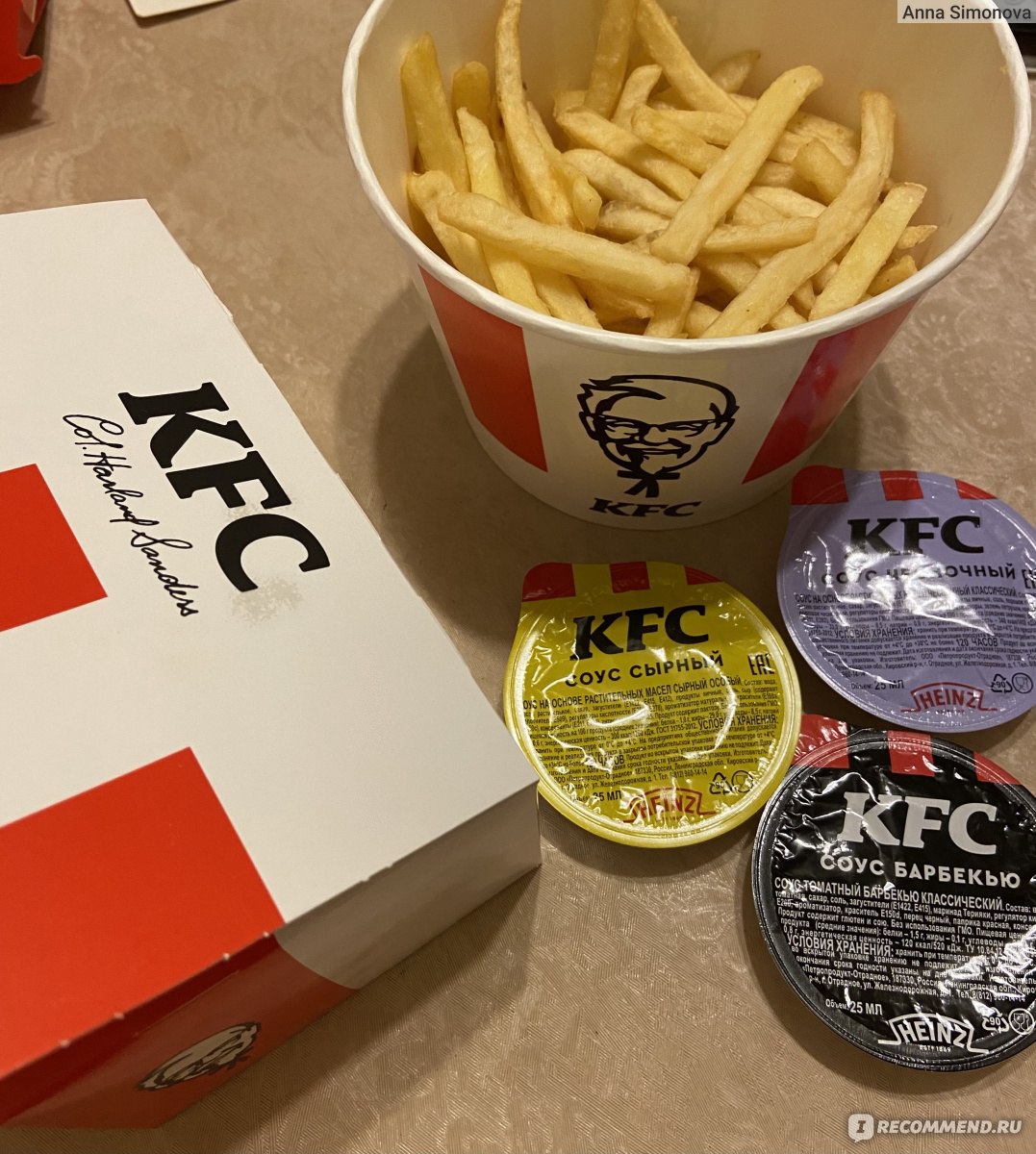 Фастфуд KFC Картофель фри - «Посредственная, скучать по ней в дни  правильного питания не стану 🍟» | отзывы