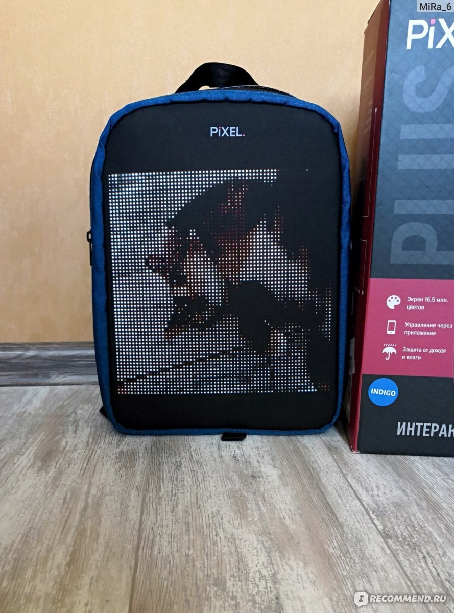 Интерактивный рюкзак с LED-дисплеем PIXEL BAG Plus фото