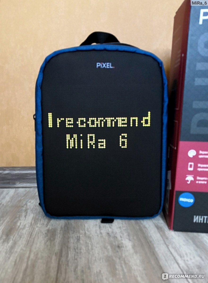 Интерактивный рюкзак с LED-дисплеем PIXEL BAG Plus фото