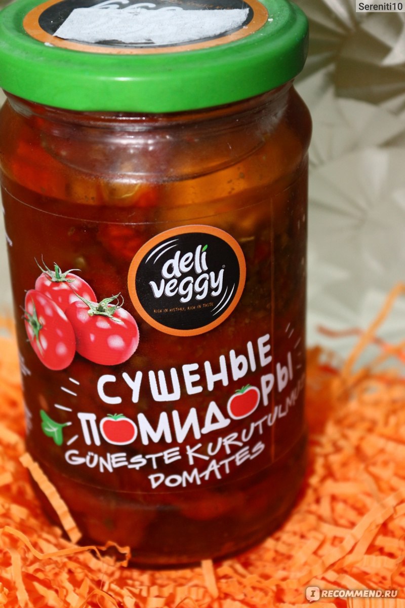 Консервы овощные Deli Veggy Помидоры сушеные (половинки) - «Вкусно, но мало  и дорого» | отзывы