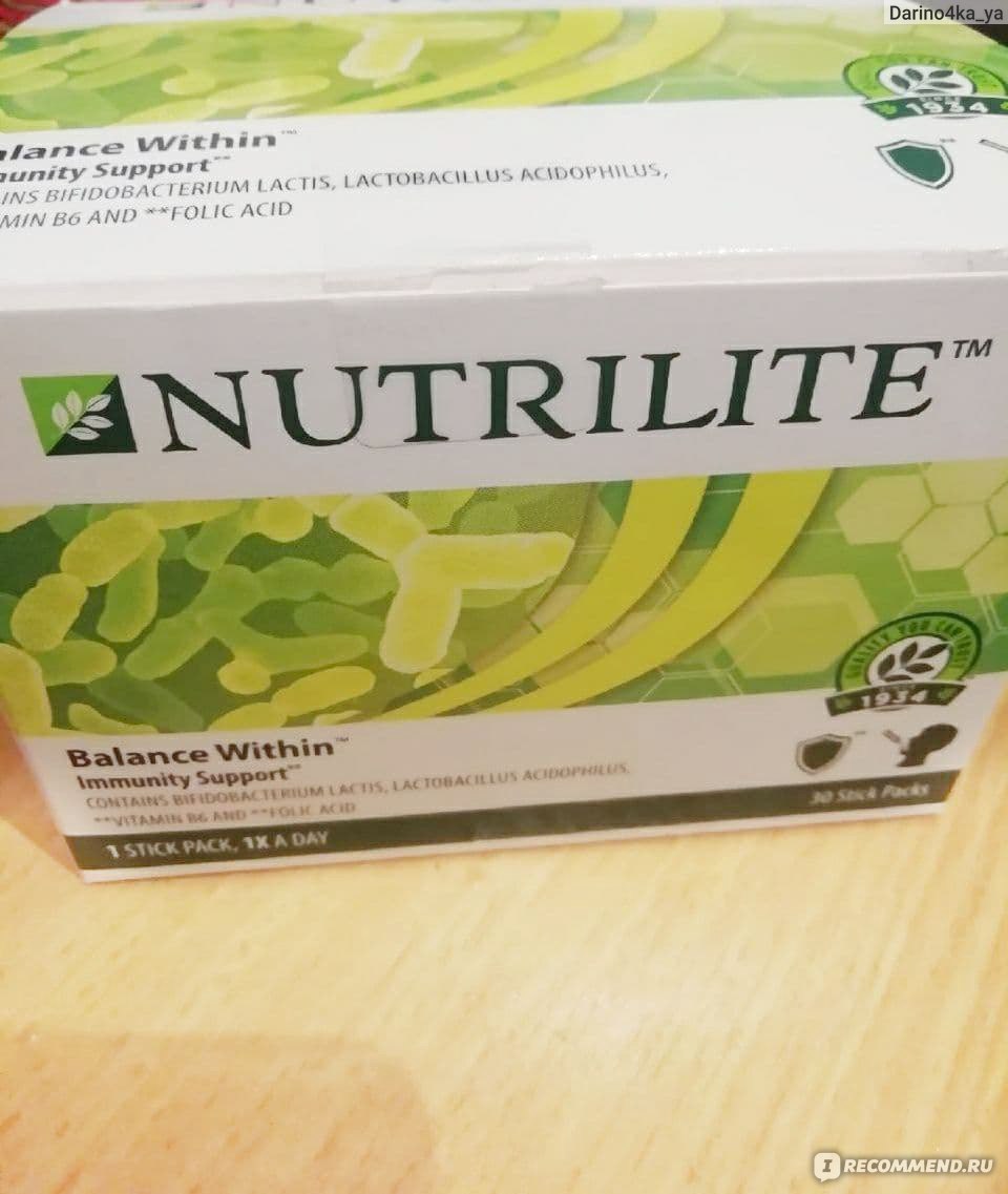 БАД Amway Пробиотик Nutrilite Balanсe Within - «Качественный пробиотик ...