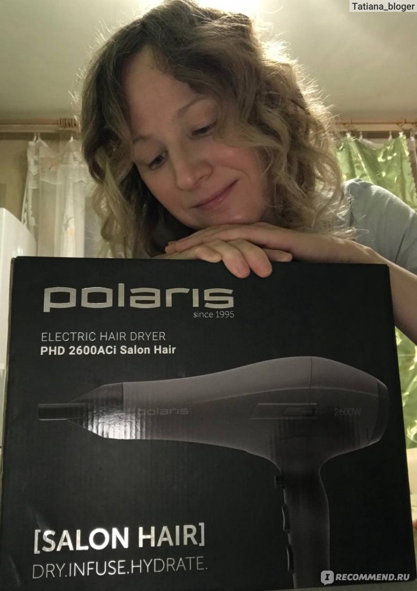 Фен Polaris PHD 2600AСi Salon Hair - «Сушу волосы по 