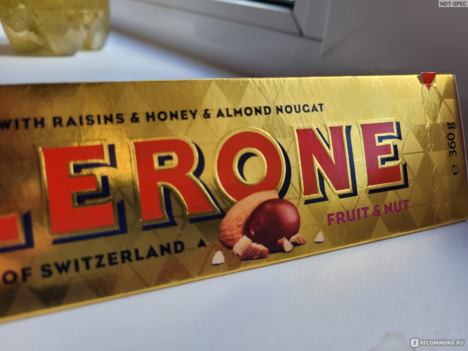 Toblerone шоколад молочный с медово миндальной нугой 100г