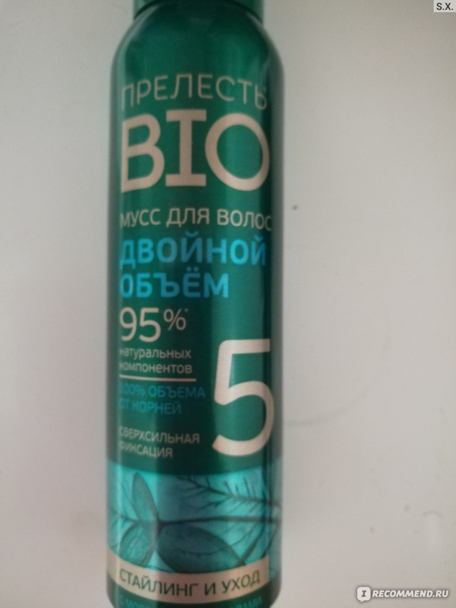 Мусс для волос Прелесть Bio двойной объем с морскими минералами - «Мусс ...