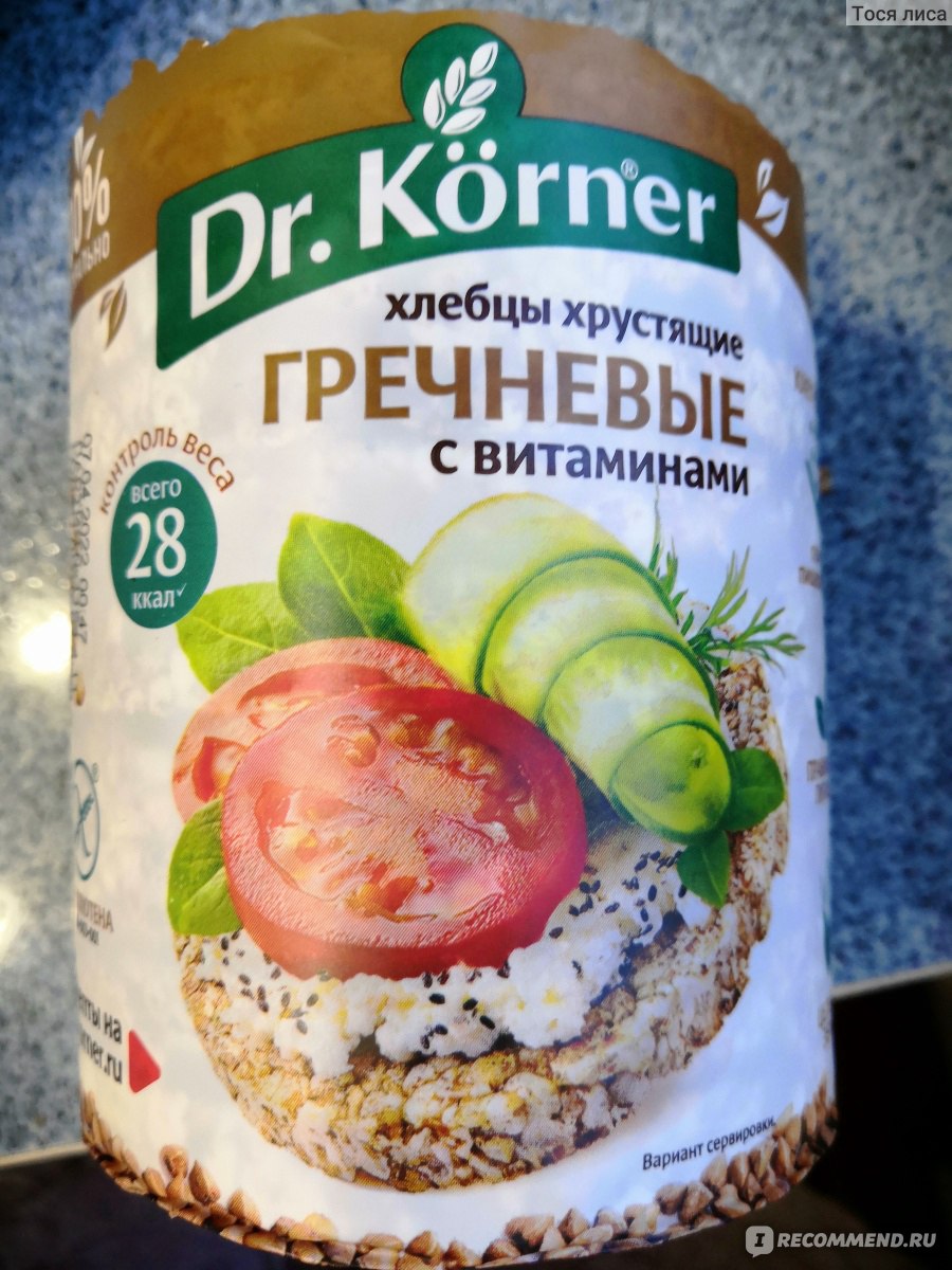 Десерты из хлебцев dr korner