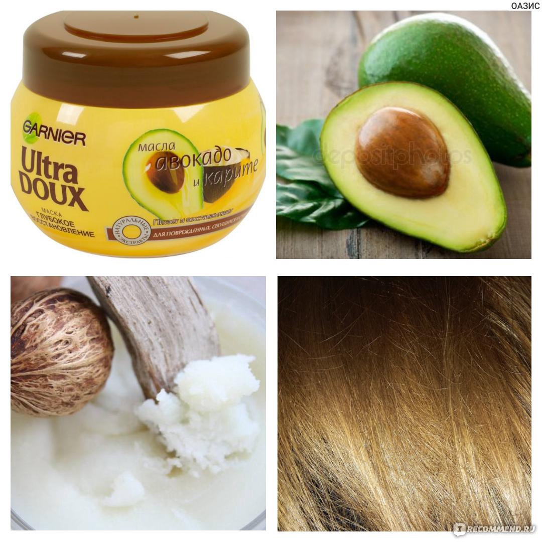 Маска для волос garnier авокадо и карите глубокое восстановление