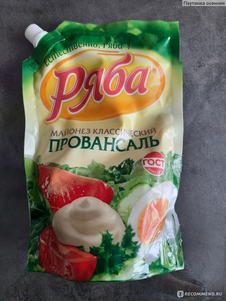 Майонез Ряба провансаль - «Майнез "Ряба" провансаль» | отзывы