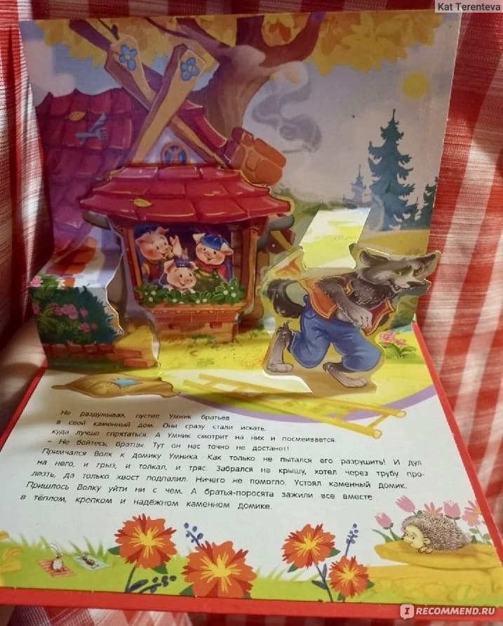 Книга с объемными картинками "Три поросенка" Издательство Malamalama ...