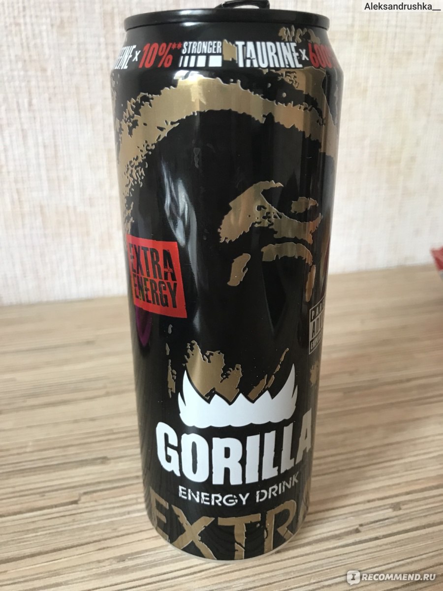 Энергетический напиток GORILLA energy drink EXTRA - «Зависимость, уйди ...