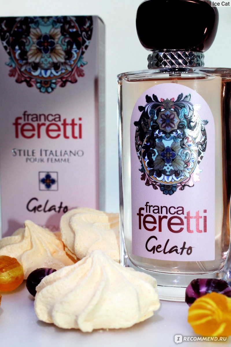 Франко феретти туалетная. Духи брокард джелато. Духи Franca Ferretti Gelato. Брокард Gelato.